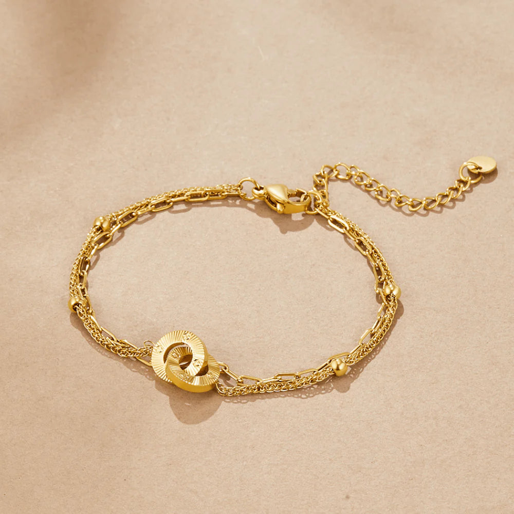 Vioraia Layered Eternity Loop Bracelet