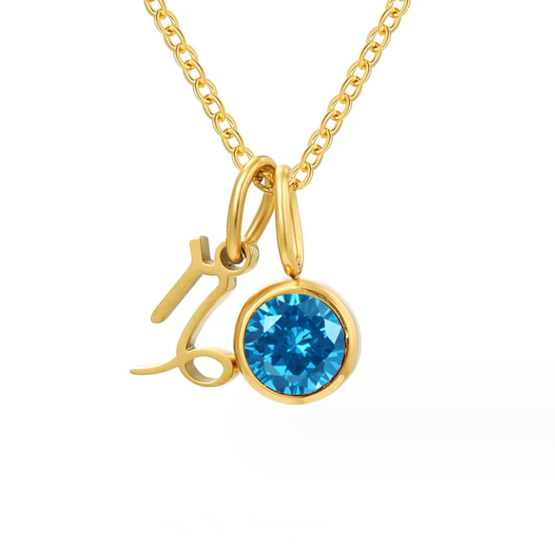 Vioraia Astria Zodiac Birthstone Necklace