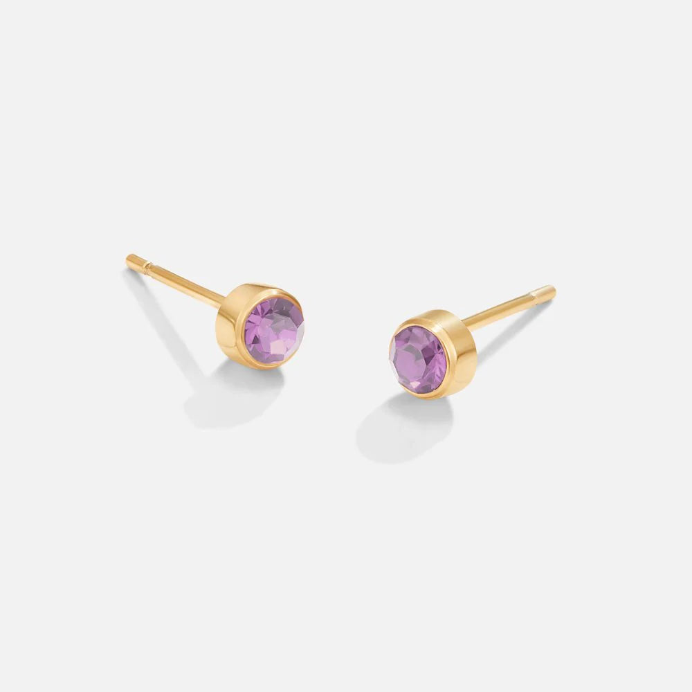 Vioraia Birthstone Stud Earrings