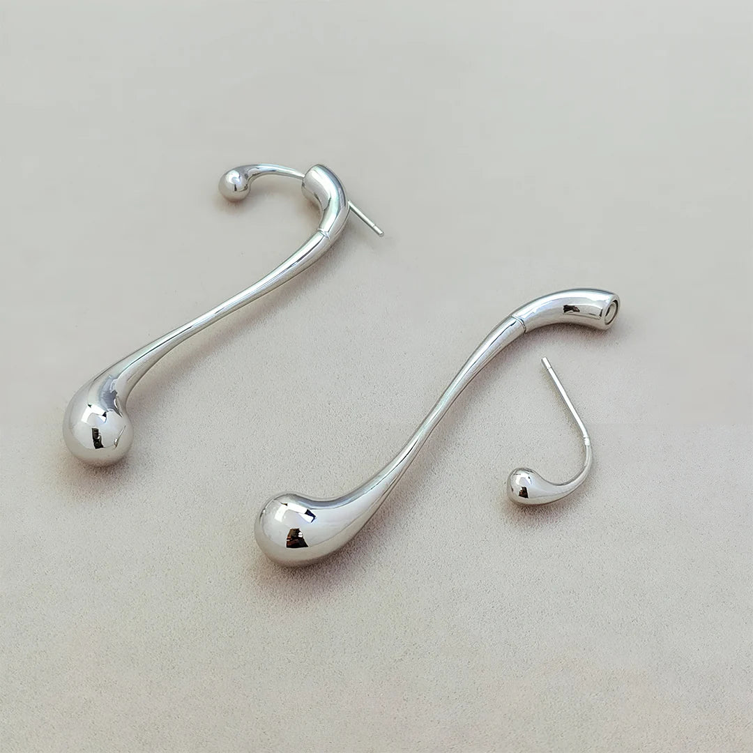 Vioraia Camille Elongated Drop Earrings