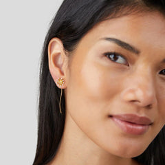 Vioraia Make A Wish Dandelion 18K Gold Earrings