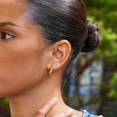 Vioraia Harper Gold Hoop Earrings
