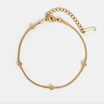 Vioraia Luna Gold Bead Bracelet