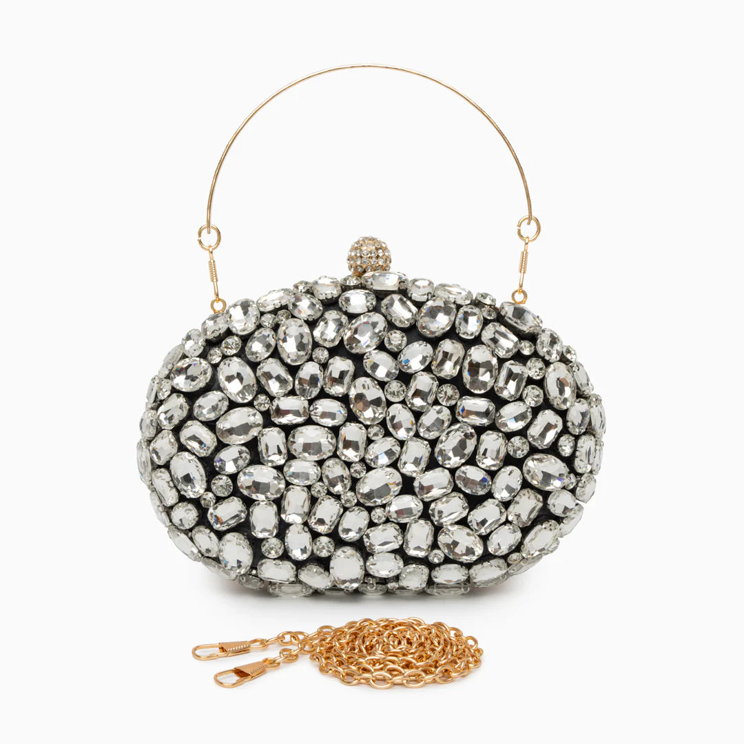Vioraia Seraphine Gemstone Clutch Bag