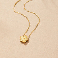 Vioraia Golden Clover Necklace