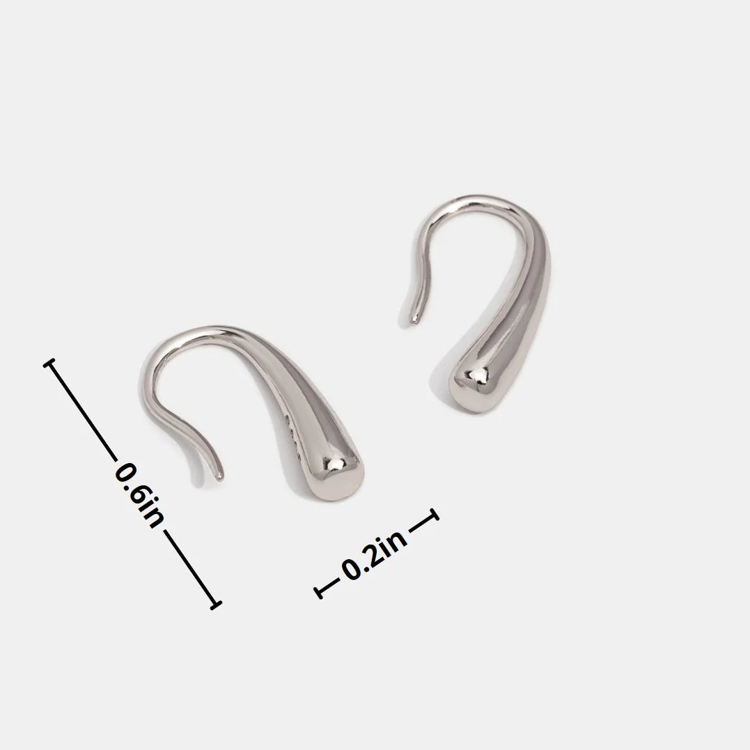 Vioraia Francesca Water Drop Silver Earrings