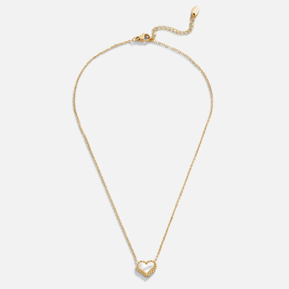 Vioraia Lois Beaded Heart Necklace