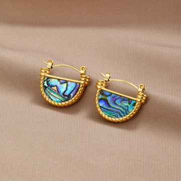 Vioraia Amalfi Turquoise Shell Earrings