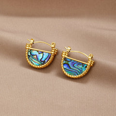 Vioraia Amalfi Turquoise Shell Earrings