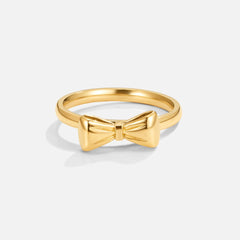 Vioraia Ellie Gold Bow Ring