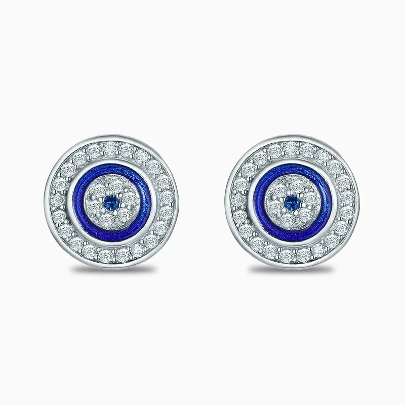 Vioraia Dazzling Symbolic Evil Eye Earrings