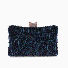 Vioraia Kaia Luxury Beaded Clutch Bag