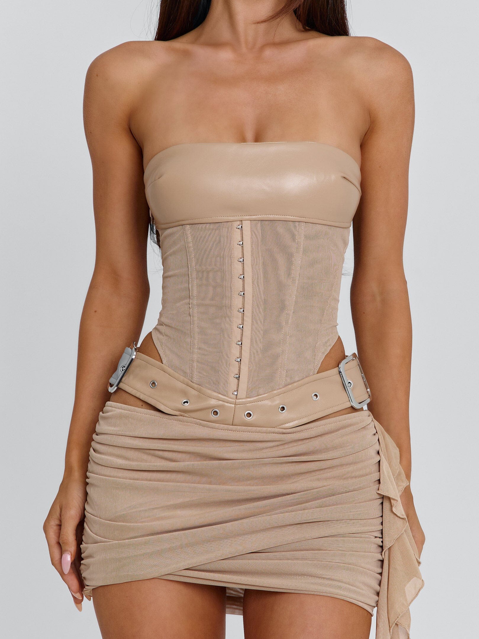 Lucy's DESIREE MINI DRESS TAN