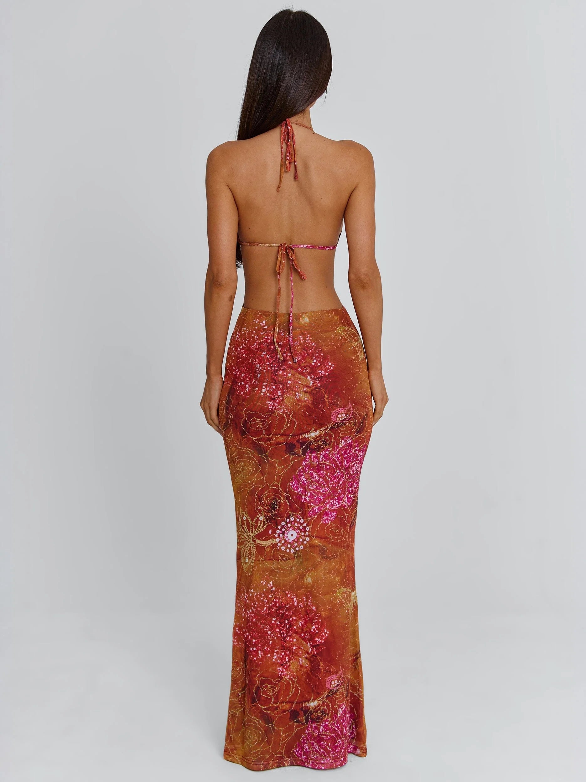 Lucy's ESMERALDA MAXI DRESS GOLDEN CRYSTAL