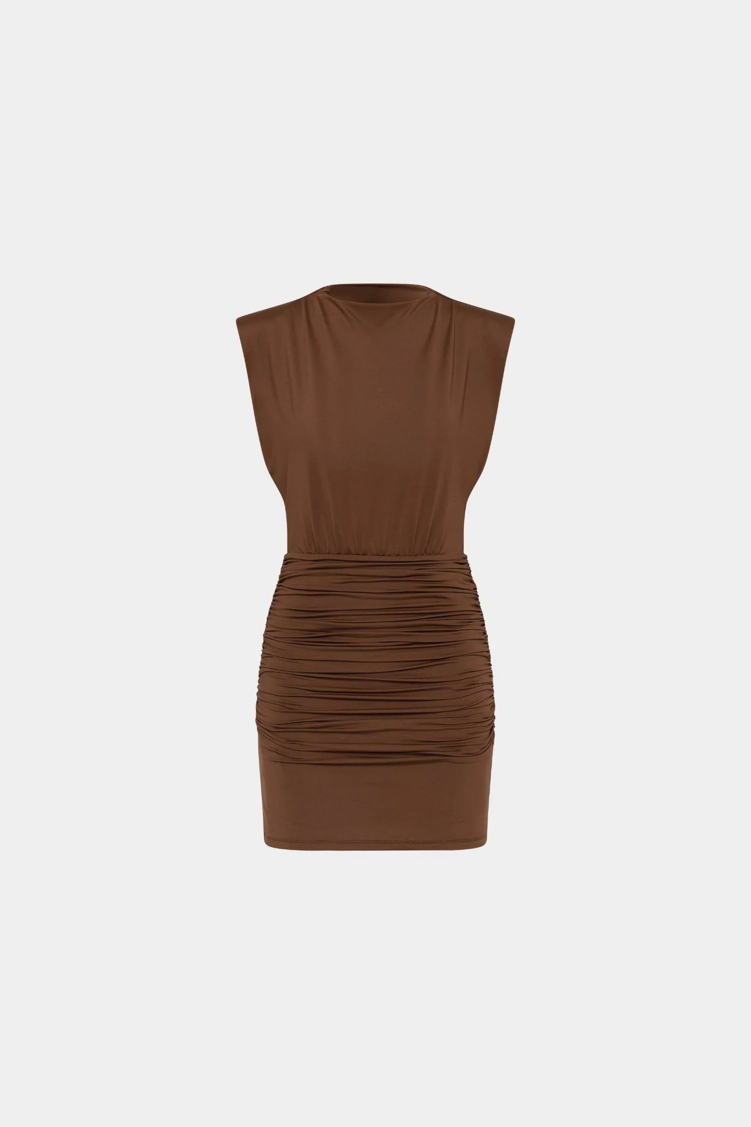 Structured Shoulder Mini Dress | Cafe