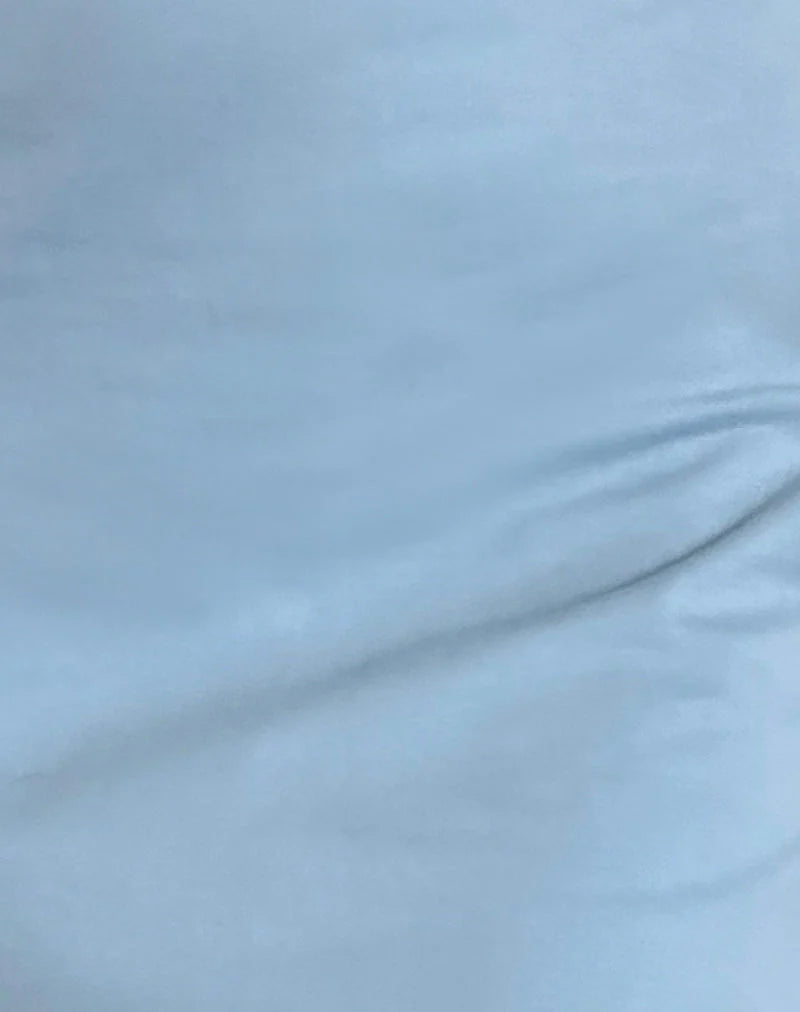 Riniko Mini Dress in Nantucket Blue with White Binding