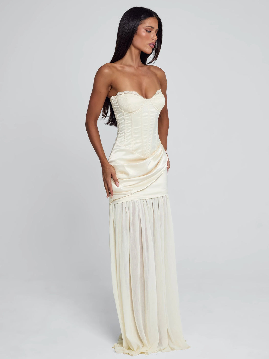 Lucy's ROWNA MAXI DRESS IVORY