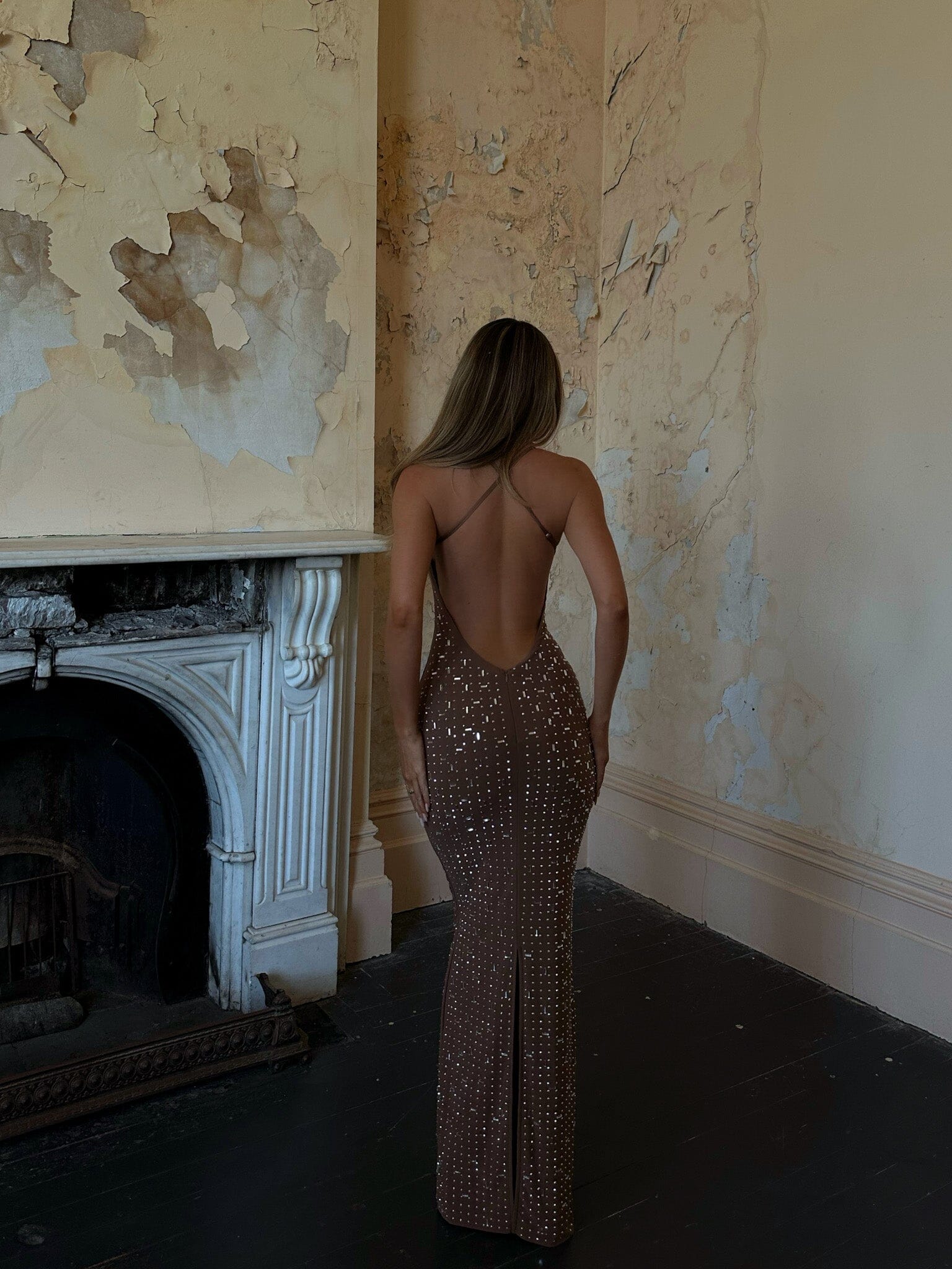 Lucy's CIARAN MAXI DRESS TAN