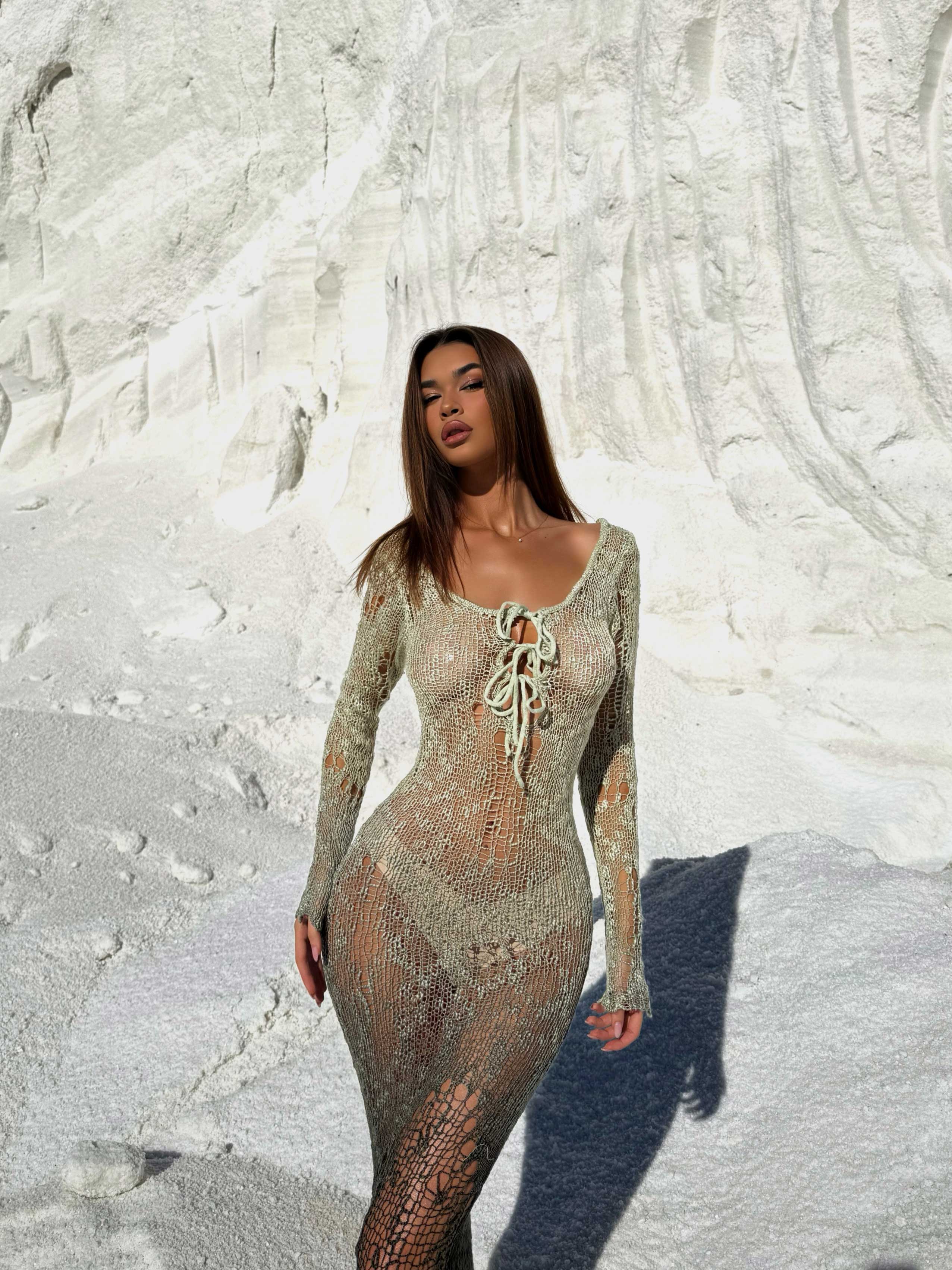 Lucy's DIXIE MAXI DRESS GREEN OMBRE