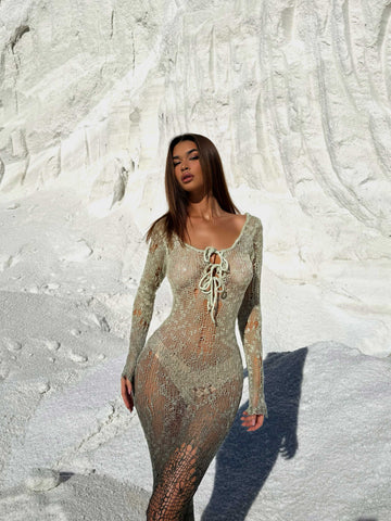 Lucy's DIXIE MAXI DRESS GREEN OMBRE