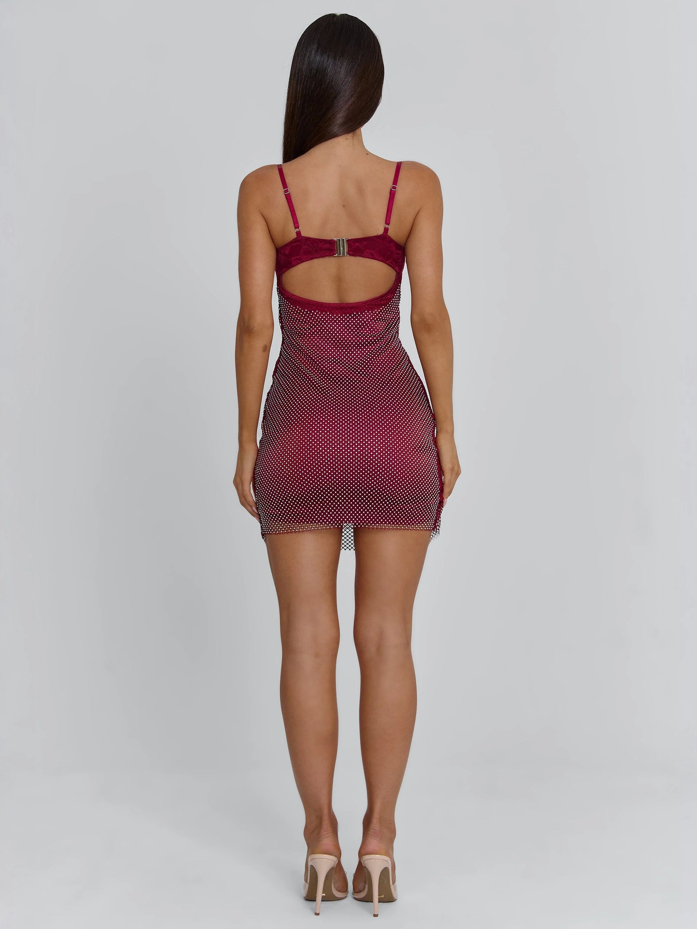 Lucy's BONJOUR MINI DRESS BURGUNDY