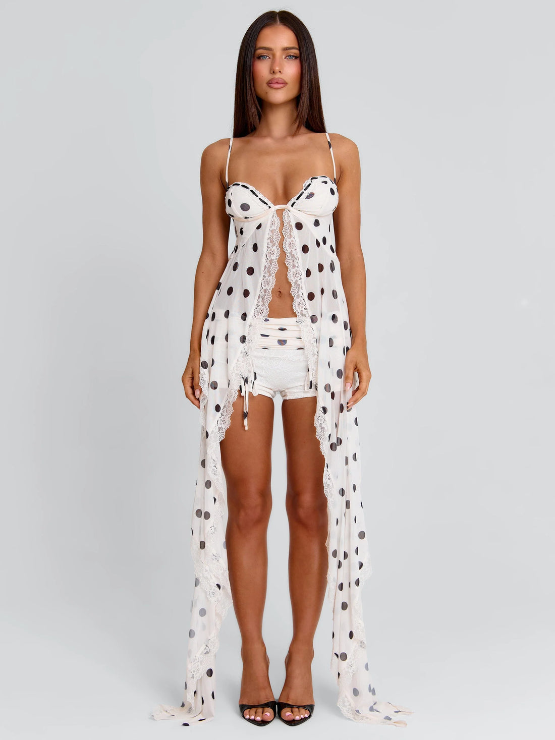 Lucy's ASHLYNE TOP CREAM POLKA DOT