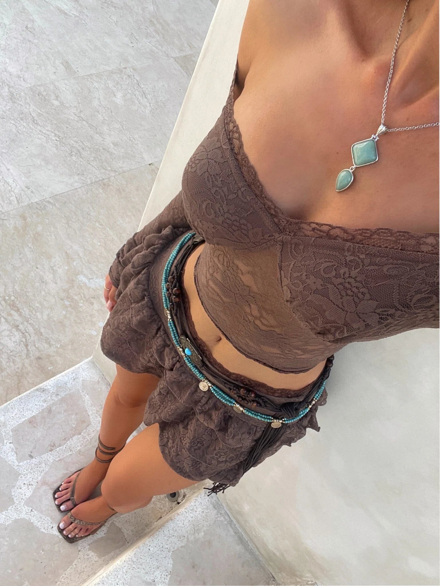 Lucy's EMERSON MINI SKIRT CHOCOLATE