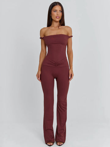 Lucy's POSEY JUMPSUIT DARK MAUVE