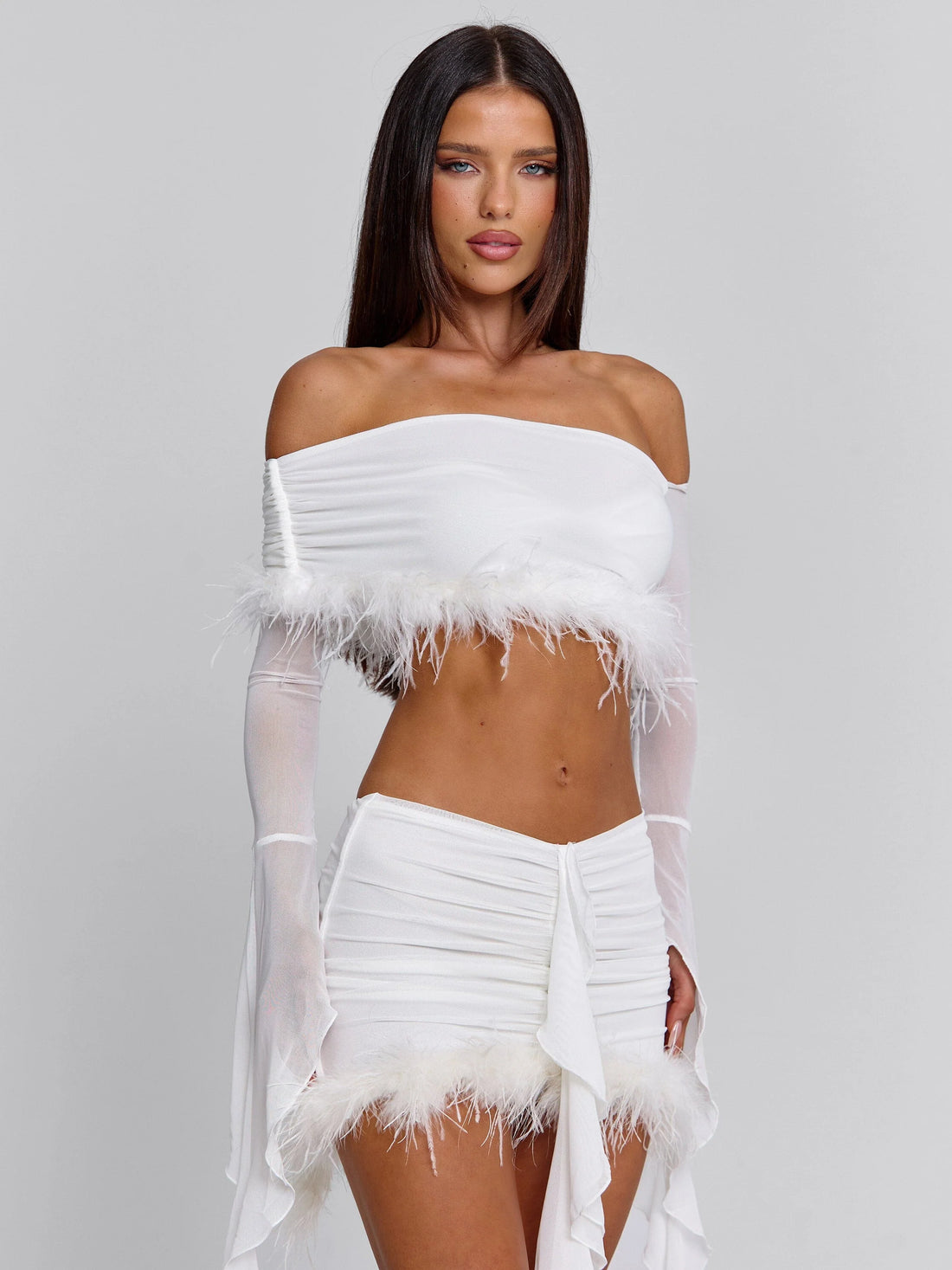 Lucy's GILDA MINI SKIRT WHITE