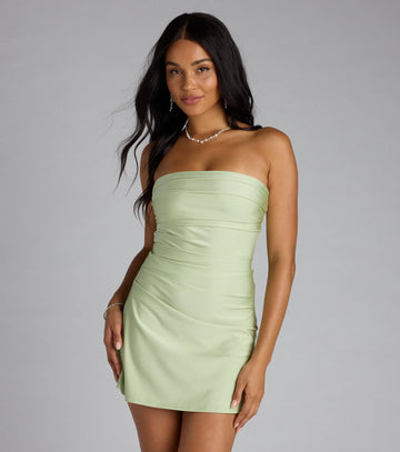 When The Sun Goes Down Tie Back Mini Dress