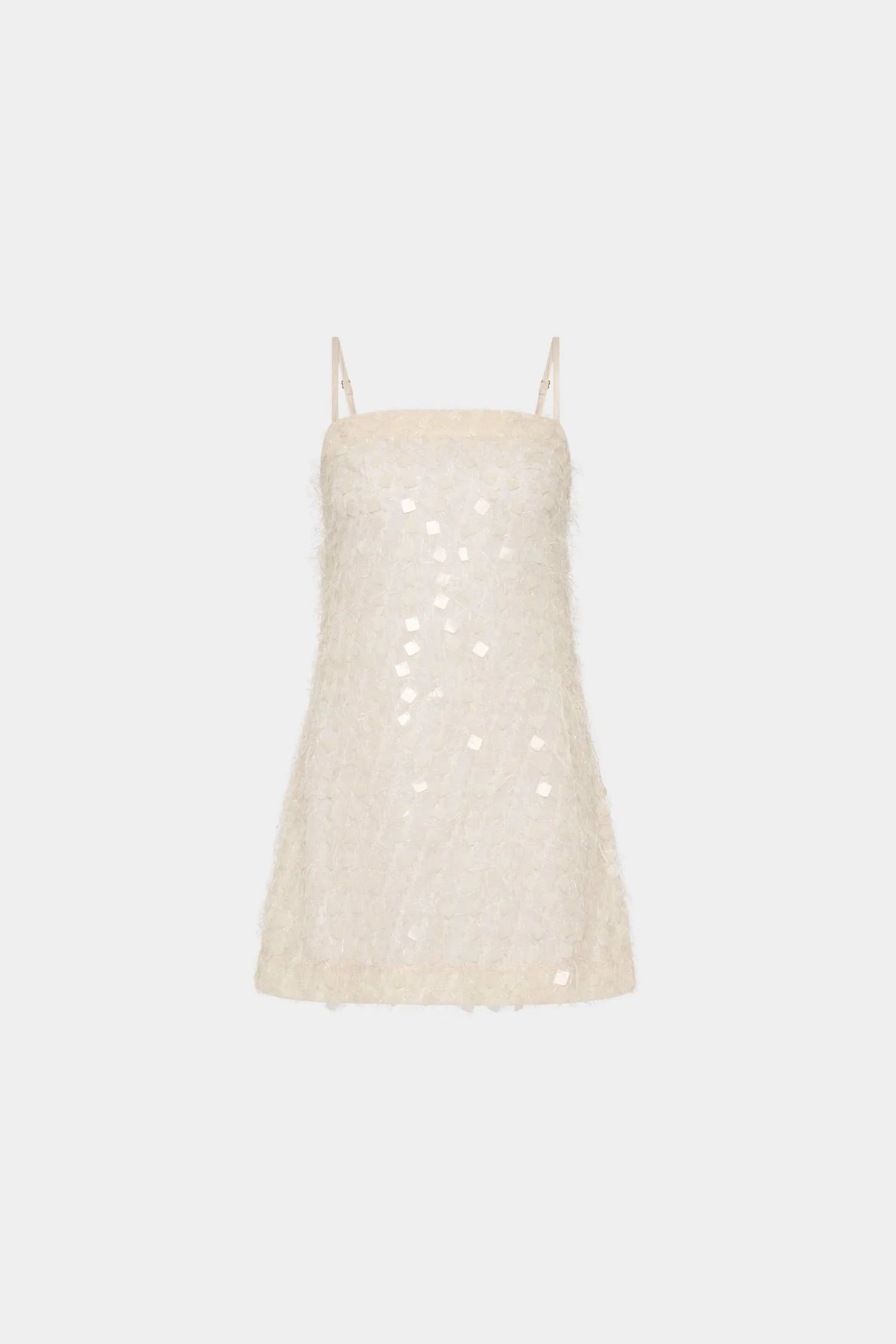 Shift Mini Dress | Sheer Jacquard