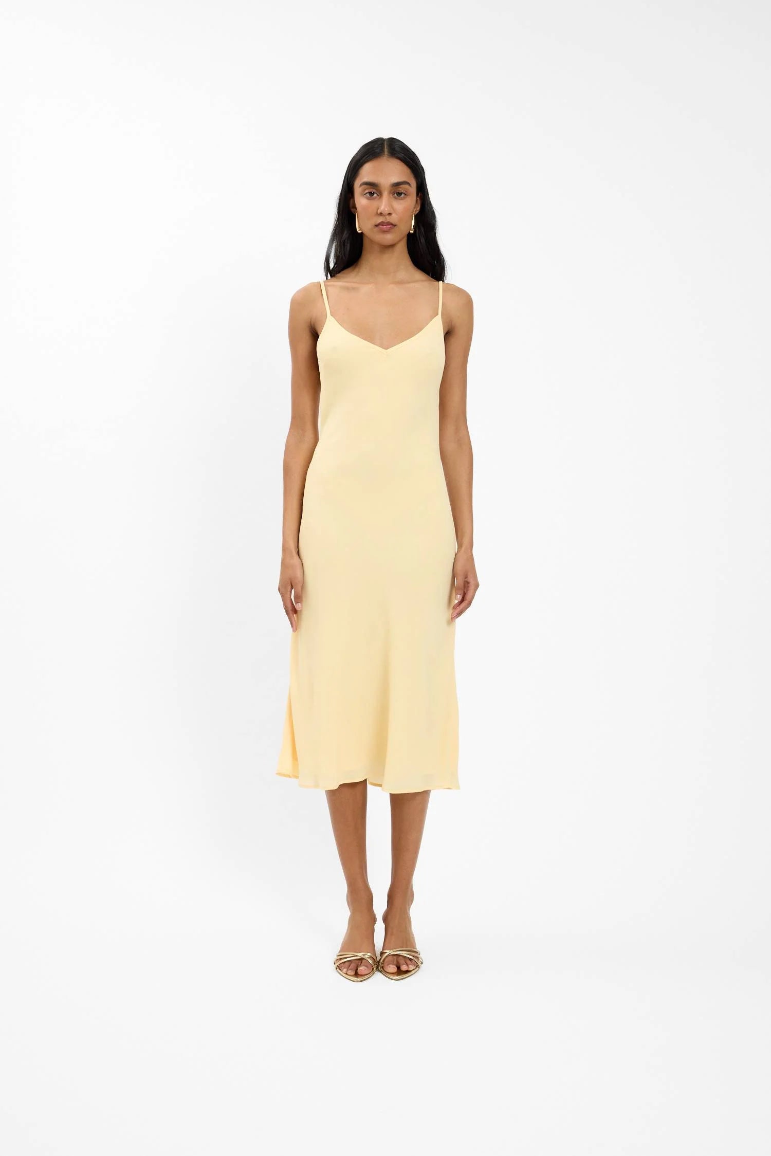 Georgette Midi Dress | Lemon