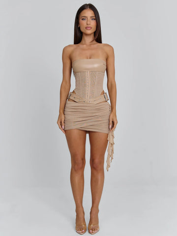 Lucy's DESIREE MINI DRESS TAN