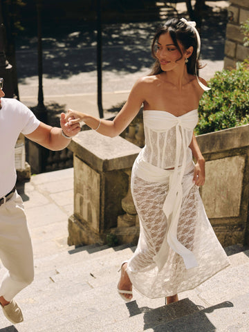Lucy's AMORA MAXI SKIRT WHITE