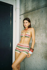 Triangle Top | Emerald Stripe