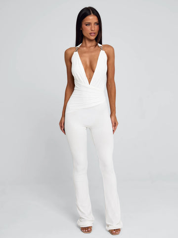 Lucy's CARYS JUMPSUIT WHITE