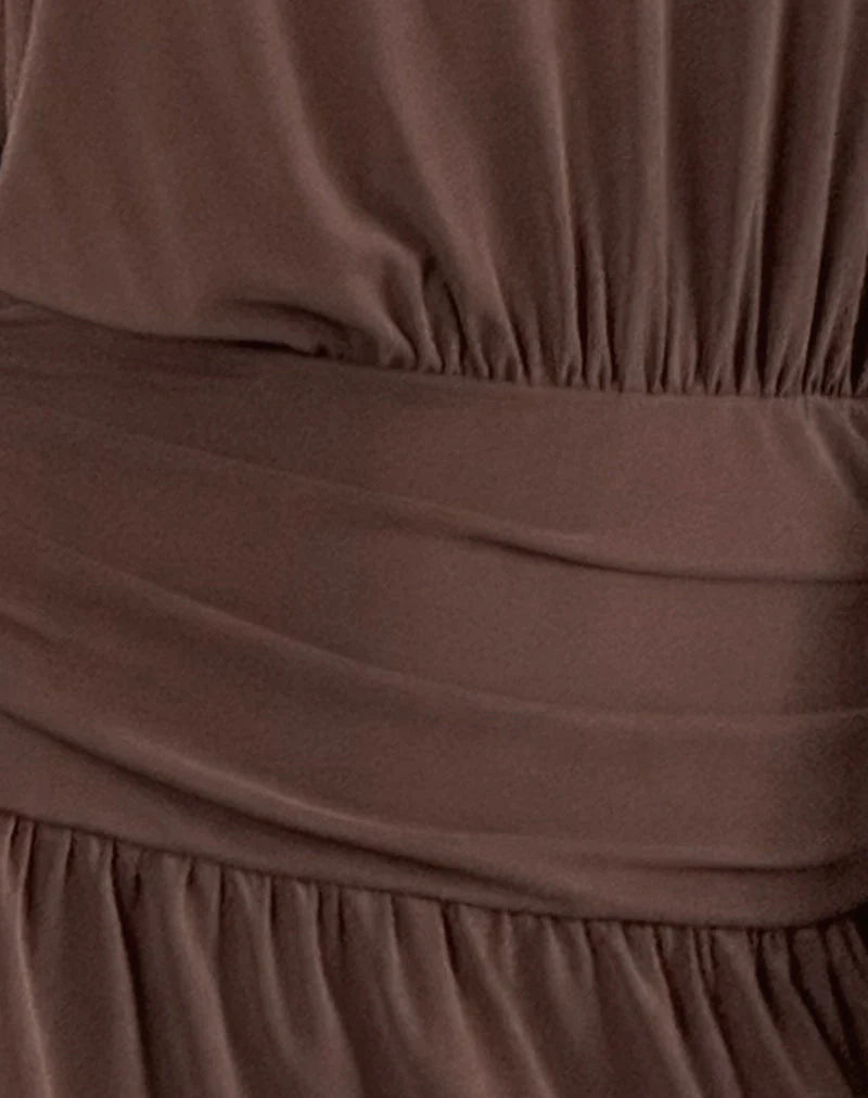 Sanuli Mini Dress In Bitter Chocolate