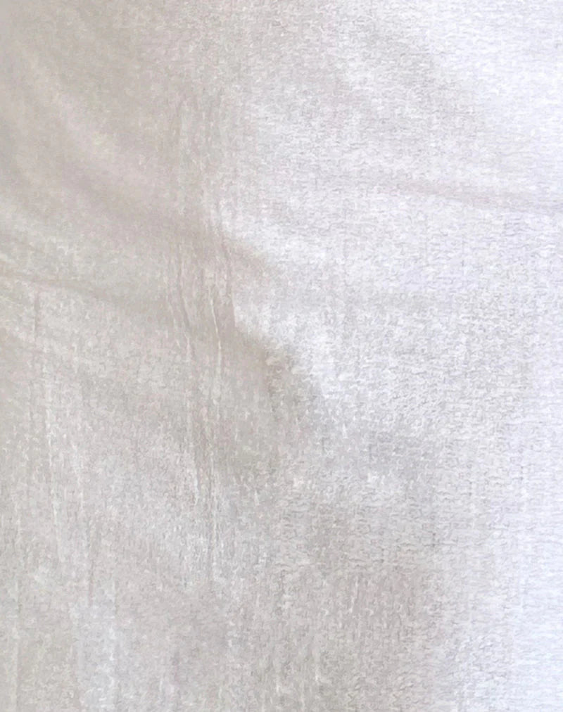 Ayana Open Back Mini Dress in Off White Linen