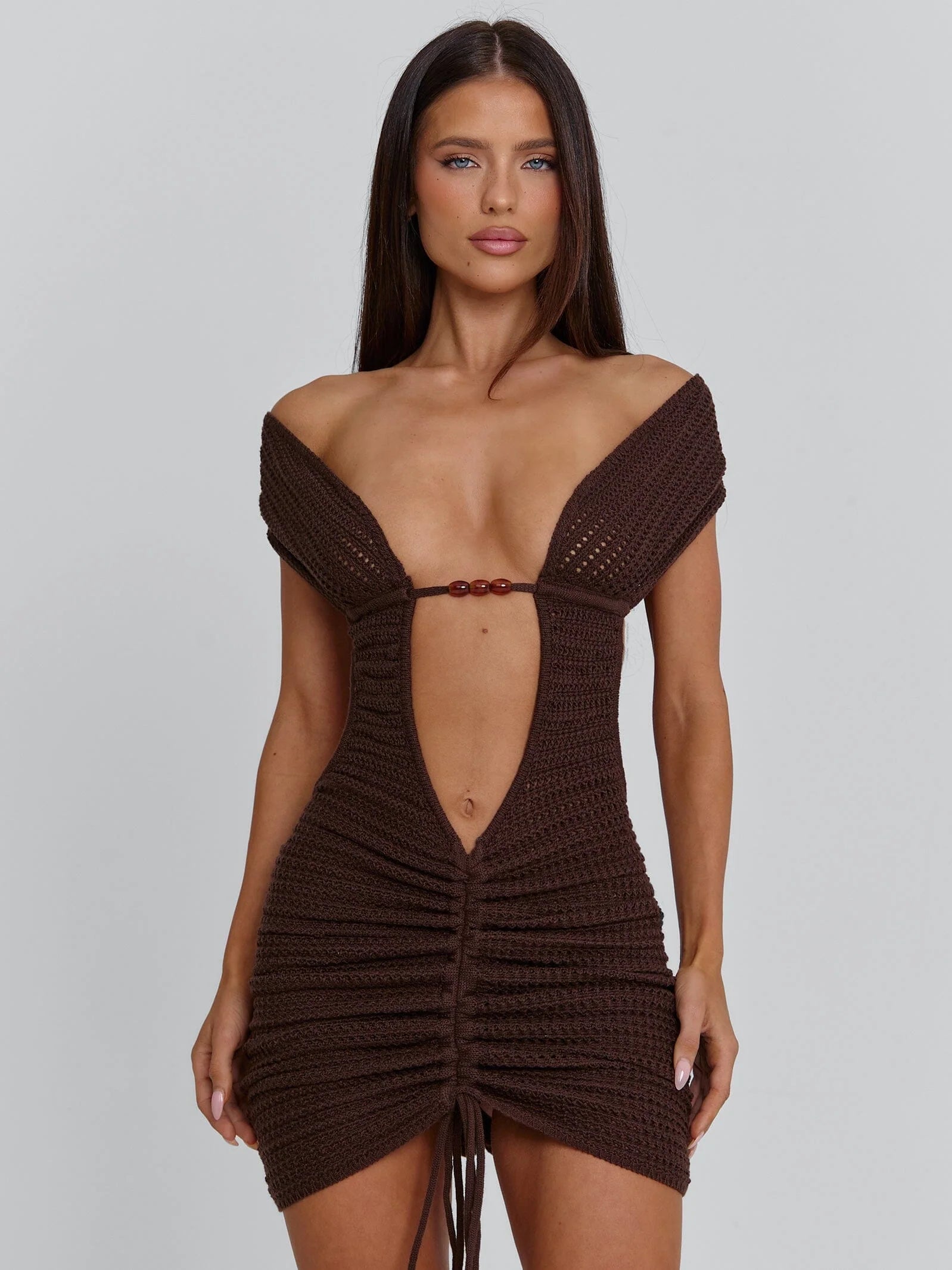 Lucy's ALIA MINI DRESS CHOCOLATE