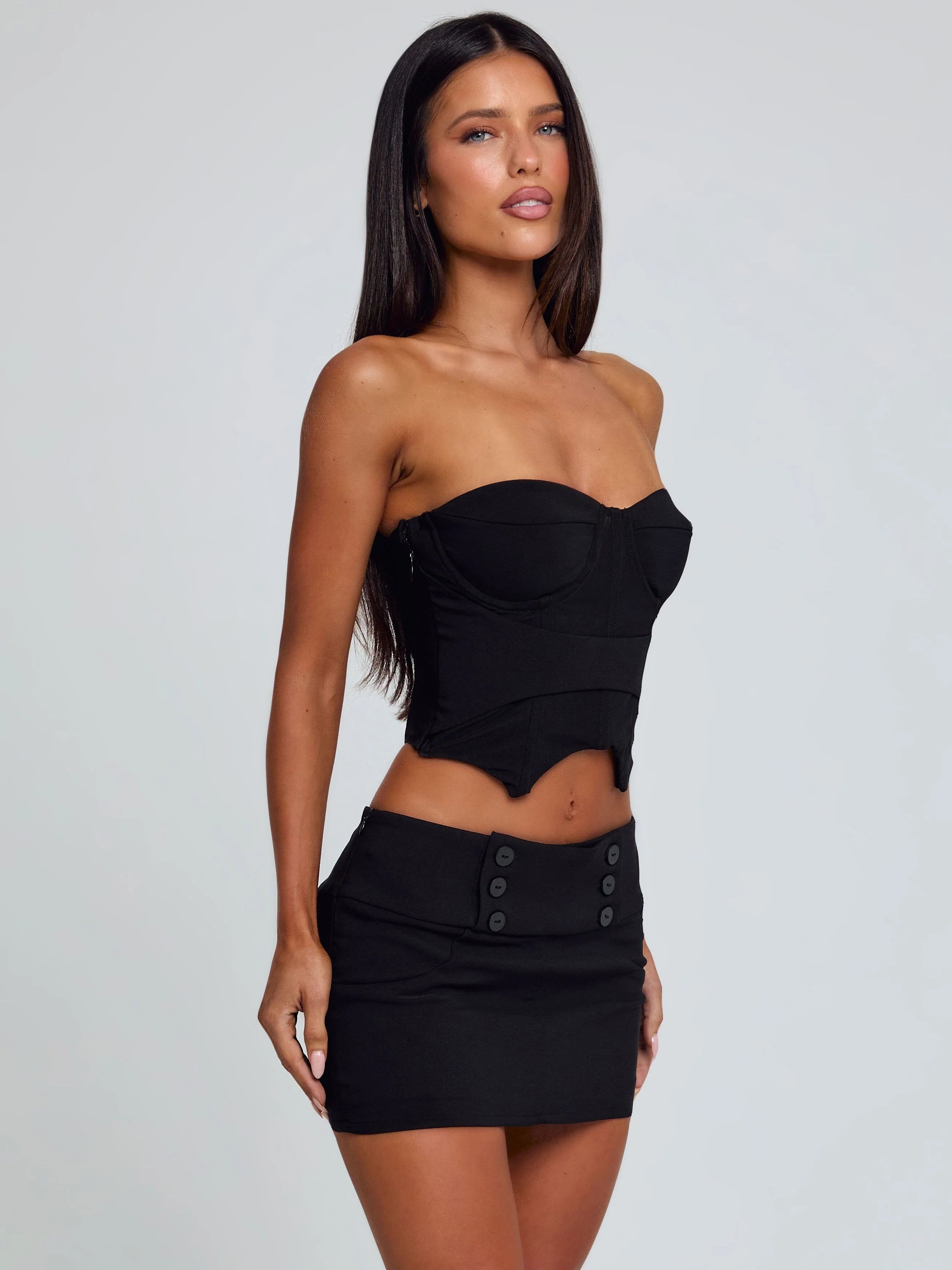 Lucy's ELLIS CORSET TOP BLACK