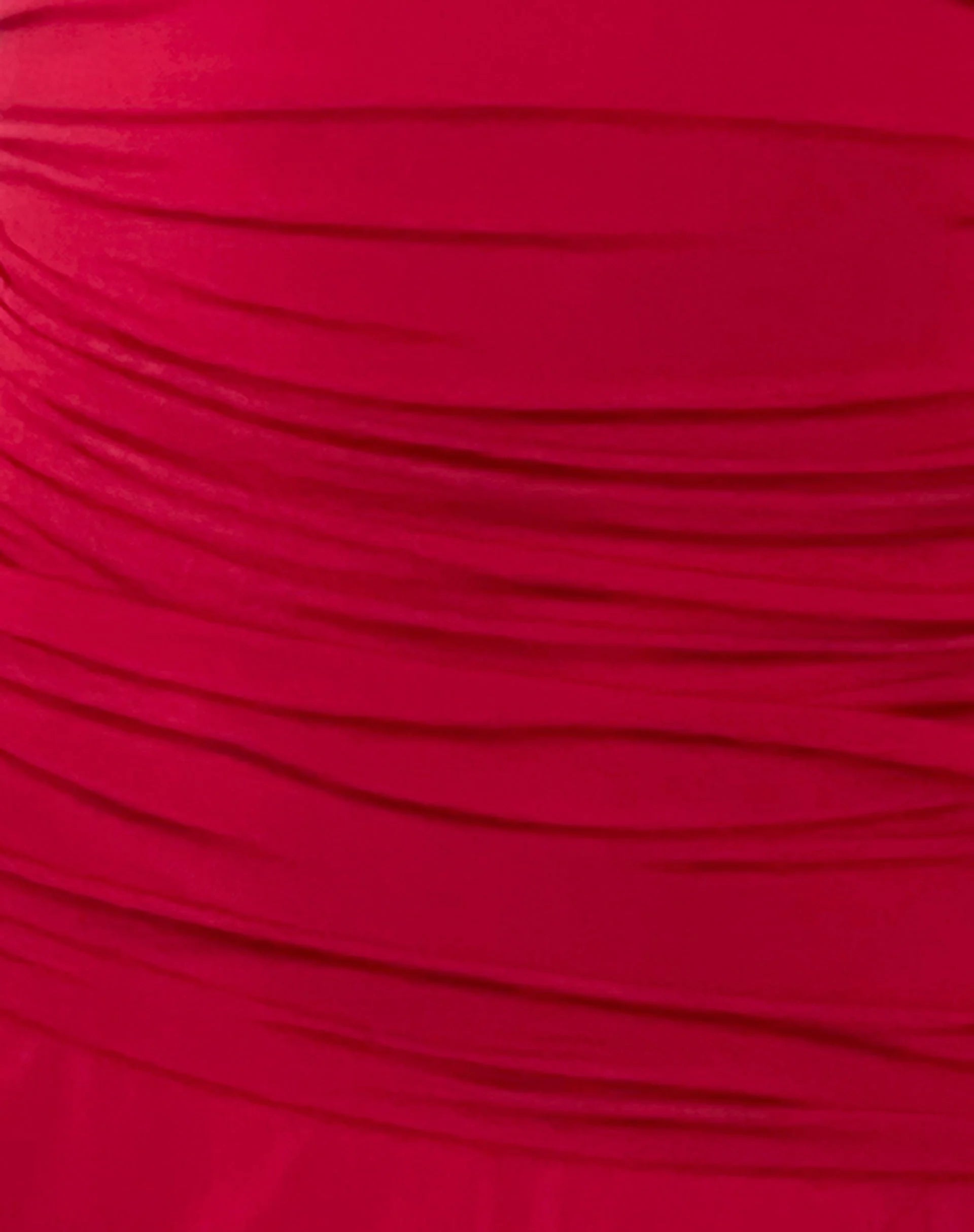 Bibi Bandeau Halterneck Mini Dress in Red