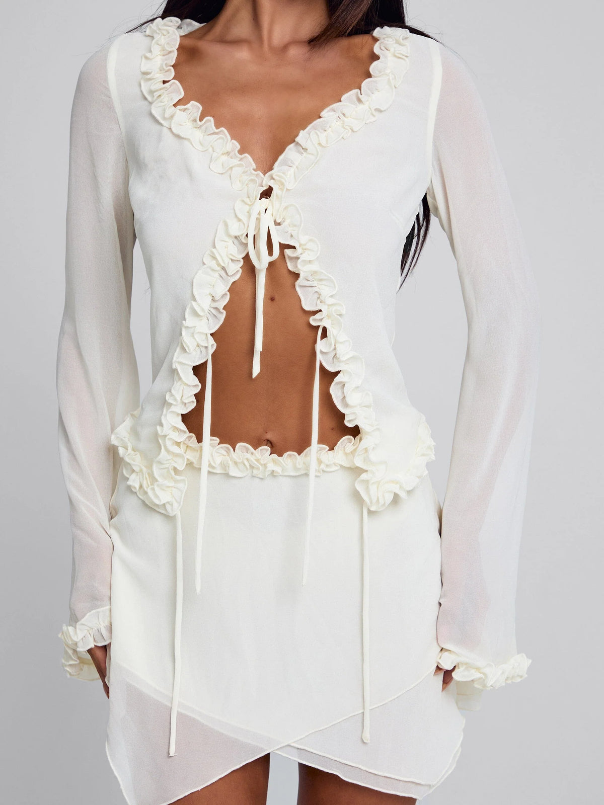 Lucy's MAE MINI SKIRT IVORY