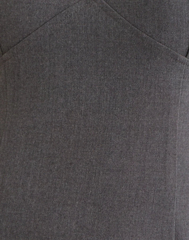 Thaif Mini Dress in Tailoring Charcoal